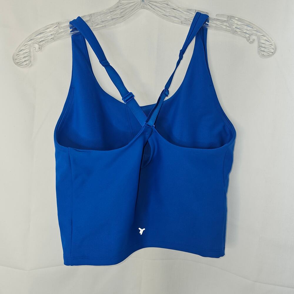 Old Navy Powersoft Light Support Sports Bra Padding Go-dry Blue Crossback sz S - Picture 4 of 9